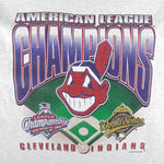 MLB - Cleveland Indians World Series Champions Single Stitch T-Shirt 1995 X-Large Vintage Retro Baseball 
