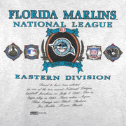MLB (Nutmeg) - Florida Marlins Single Stitch T-Shirt 1992 X-Large Vintage Retro Baseball