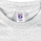 MLB (Logo 7) - Cleveland Indians VS Florida Marlins T-Shirt 1997 Large Vintage Retro Baseball 