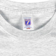 MLB (Logo 7) - Cleveland Indians VS Florida Marlins T-Shirt 1997 Large Vintage Retro Baseball 