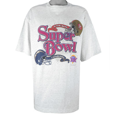 NFL - Super Bowl 29th 49ers VS Chargers Matchups T-Shirt 1995 XX-Large