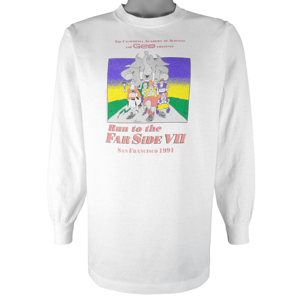 Vintage (The Far Side) - San Francisco Run To The Far Side 7th Sweatshirt 1991 Large Vintage Retro