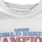 MLB - Toronto Blue Jays Champs Single Stitch T-Shirt 1993 Large Vintage Retro Baseball