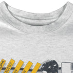 NHL - Pittsburgh Penguins Mario Lemieux Single Stitch T-Shirt 1991 Medium Vintage Retro Hockey