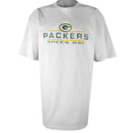 NFL (Logo 7) - Green Bay Packers Embroidered Single Stitch T-Shirt 1990s XX-Large