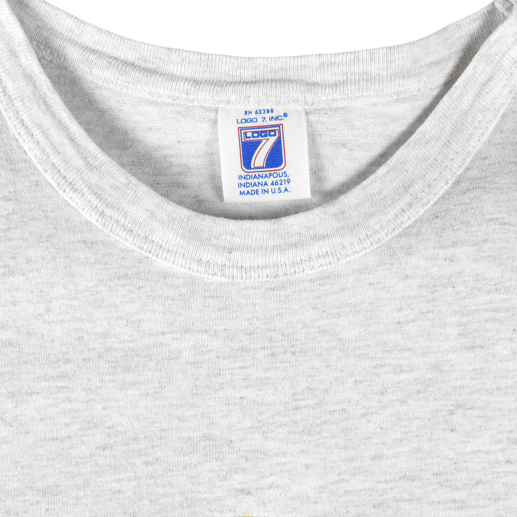 NFL (Logo 7) - Green Bay Packers Embroidered Single Stitch T-Shirt 1990s XX-Large Vintage Retro Football