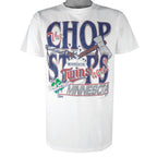 MLB (Salem) - Minnesota Twins The Chop Stops T-Shirt 1991 Medium Vintage Retro