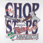 MLB (Salem) - Minnesota Twins The Chop Stops T-Shirt 1991 Medium Vintage Retro