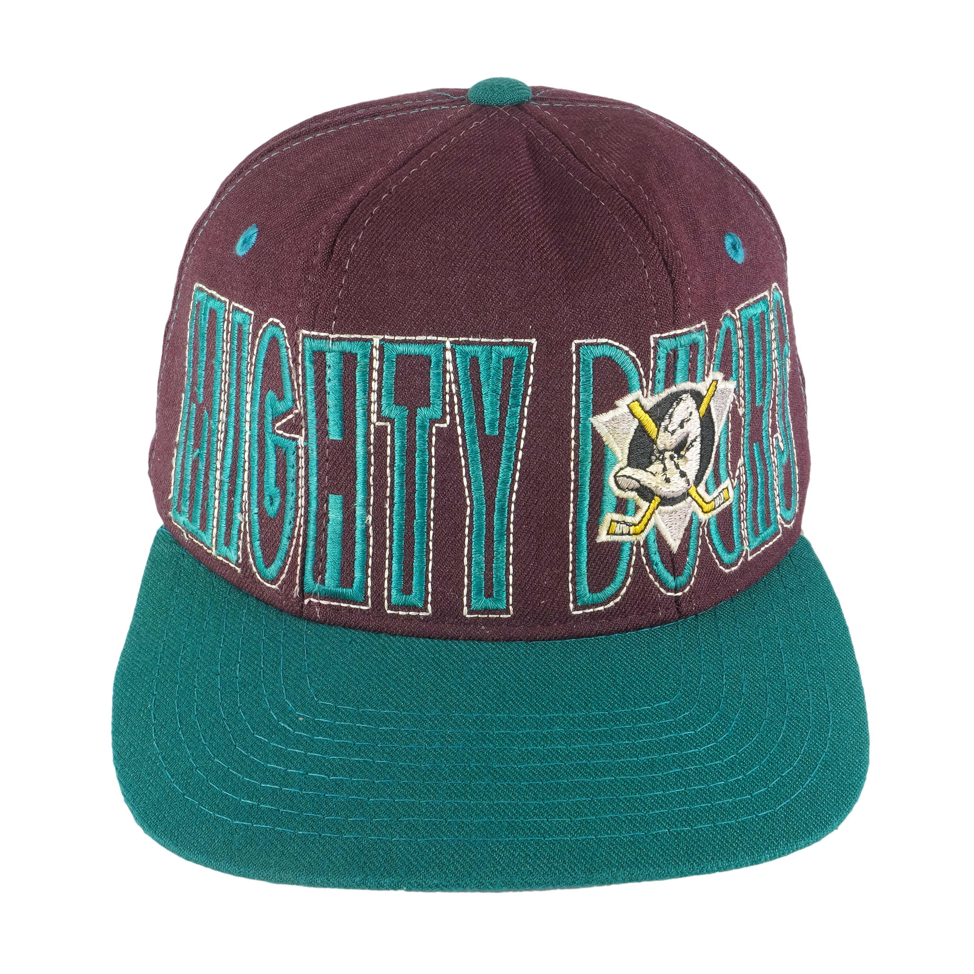 Starter - Anaheim Mighty Ducks Fitted Hat 1990s 6 5/8-71/8 Vintage Retro Hockey