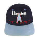NFL (Eastport) - Houston Oilers Embroidered Logo Snapback Hat 1990s OSFA