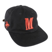 Vintage (Marlboro) - Black Big M Logo Adjustable Hat 1990s OSFA Vintage Retro