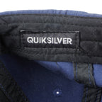 Quicksilver - Blue Denim Embroidered Snapback Hat 1990s OSFA Vintage Retro