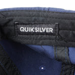 Quicksilver - Blue Denim Embroidered Snapback Hat 1990s OSFA Vintage Retro