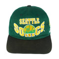 NBA (The G Cap) - Seattle SuperSonics Snapback Hat 1990s OSFA Vintage Retro Basketball