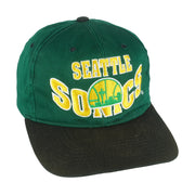 NBA (The G Cap) - Seattle SuperSonics Snapback Hat 1990s OSFA Vintage Retro Basketball