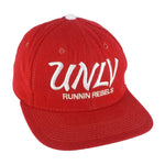 NCAA (Sports Specialties) - UNLV Rebels Corduroy Snapback Hat 1990s OSFA Vintage Retro Football College