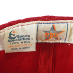 NCAA (Sports Specialties) - UNLV Rebels Corduroy Snapback Hat 1990s OSFA Vintage Retro Football College