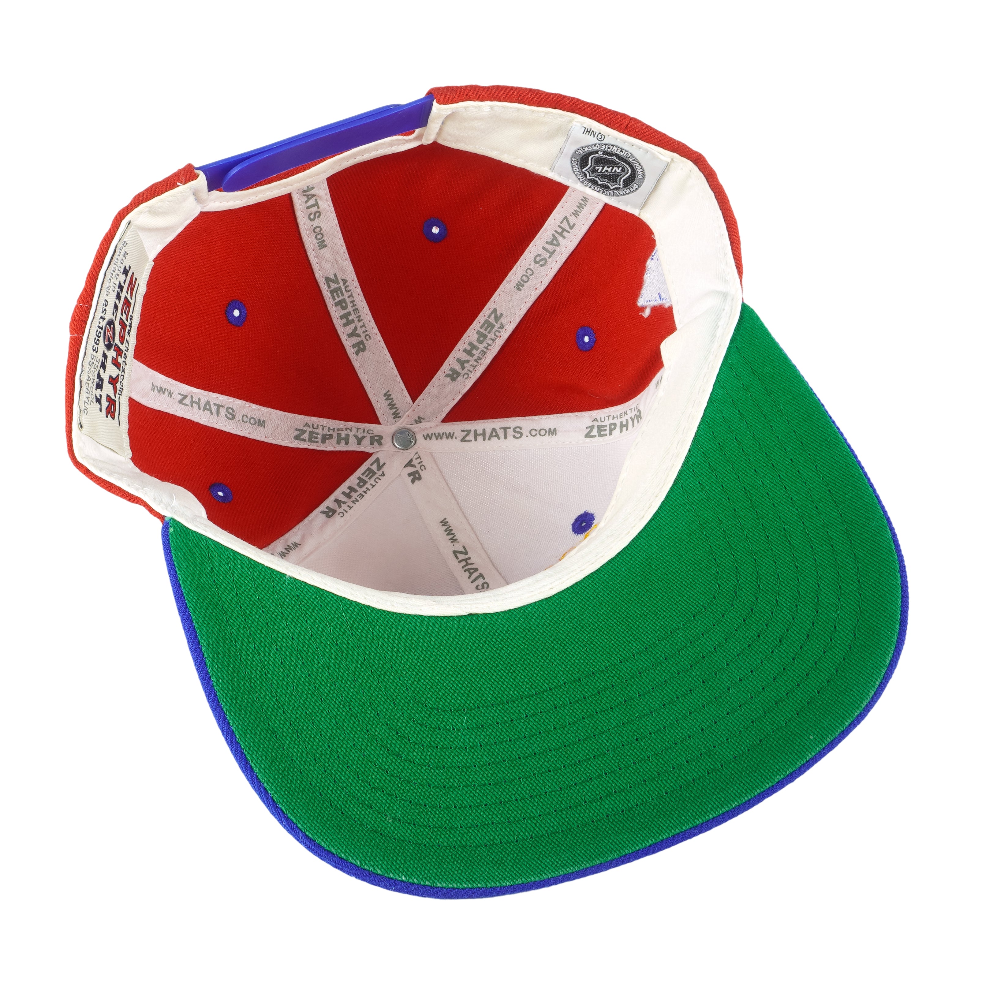 NHL (Zephyr) - Colorado Rockies Throwback Embroidered Snapback Hat 2000s OSFA Vintage Retro Hockey