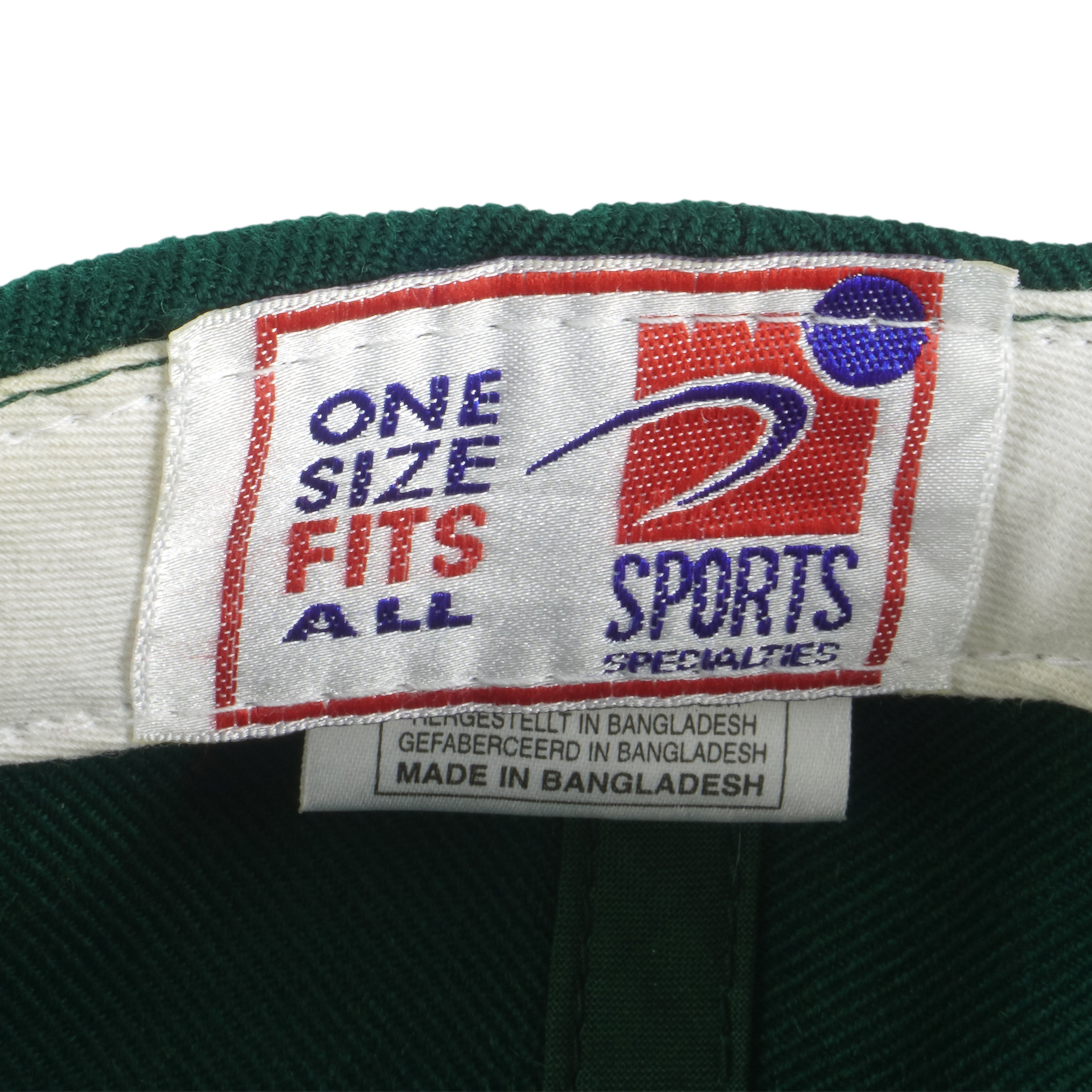 NFL (Sports Specialties) - Green Bay Packers Snapback Hat 1990s OSFA Vintage Retro Football