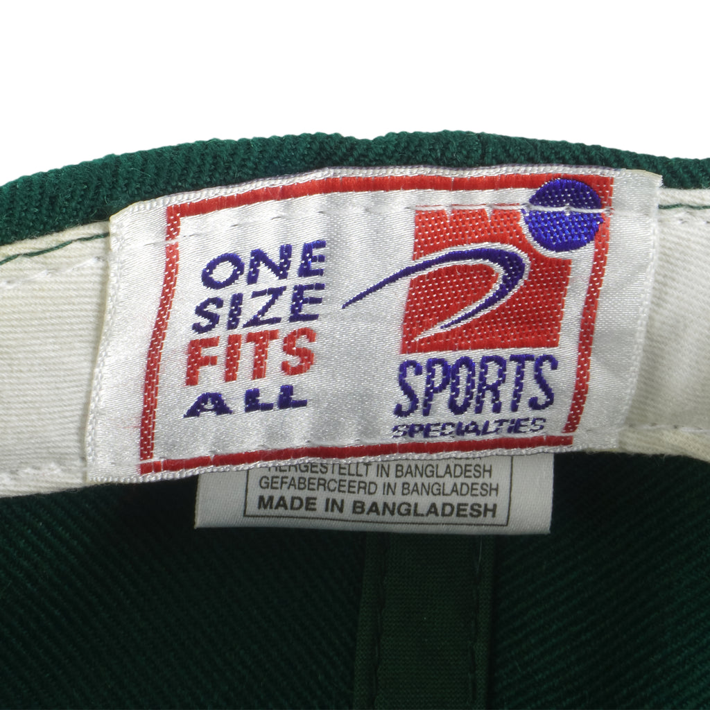 NFL (Sports Specialties) - Green Bay Packers Snapback Hat 1990s OSFA Vintage Retro Football