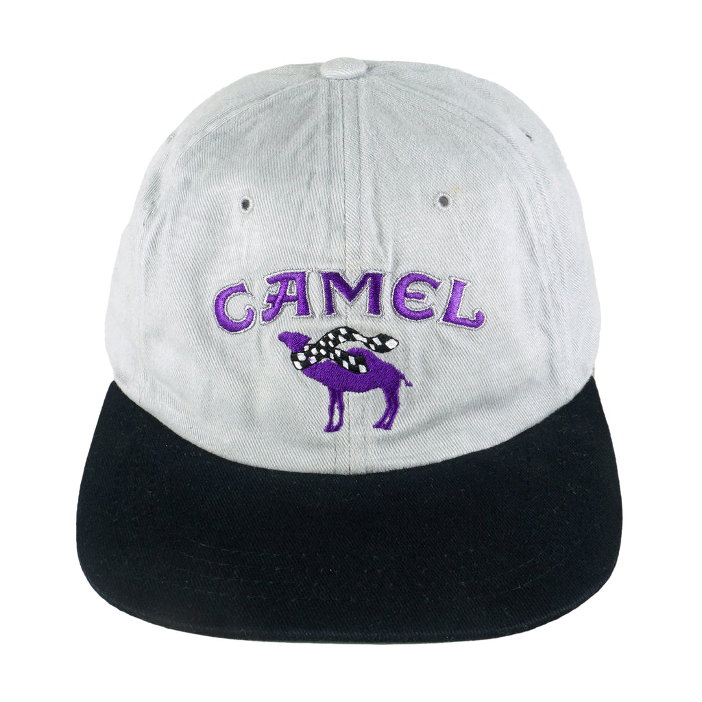 Vintage (Camel) - Smokin Joe Racing  Strap Back Hat 1990s OSFA Vintage Retro
