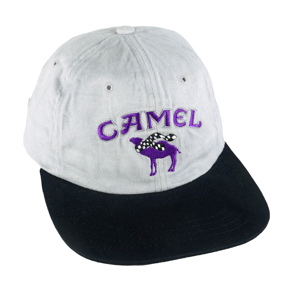Vintage (Camel) - Smokin Joe Racing  Strap Back Hat 1990s OSFA Vintage Retro