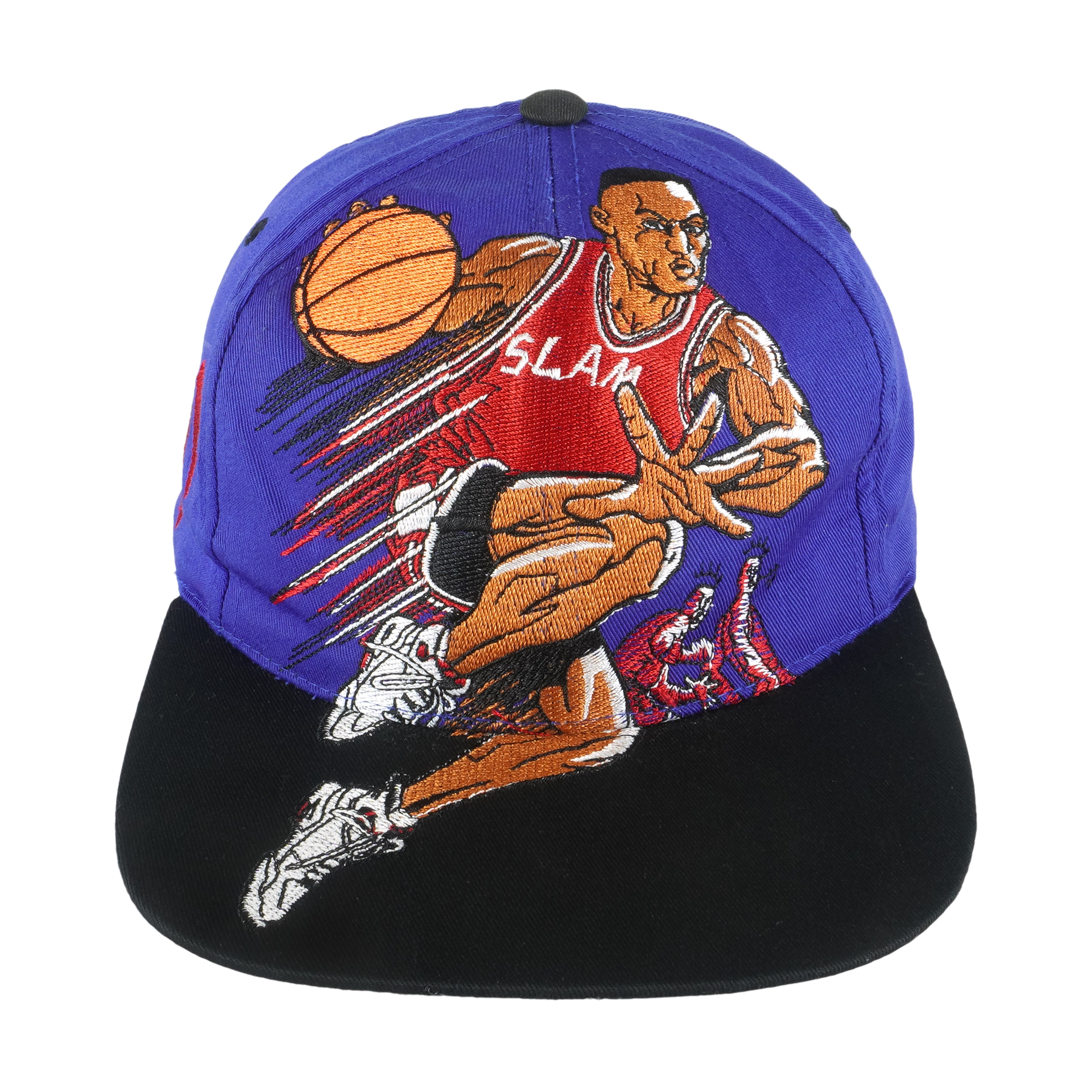 Vintage (Premore) - Slam Dunk Tomahawks Snapback Blue Hat 1990s OSFA Vintage Retro