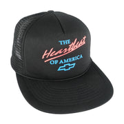 Vintage - Chevy The Heartbeat Of America Snapback Trucker Hat 1990s OSFA Vintage Retro