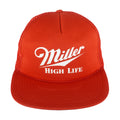 Vintage (Designer Pro) - Miller High Life Snapback Trucker Hat 1990s OSFA Vintage Retro