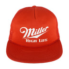 Vintage (Designer Pro) - Miller High Life Snapback Trucker Hat 1990s OSFA Vintage Retro