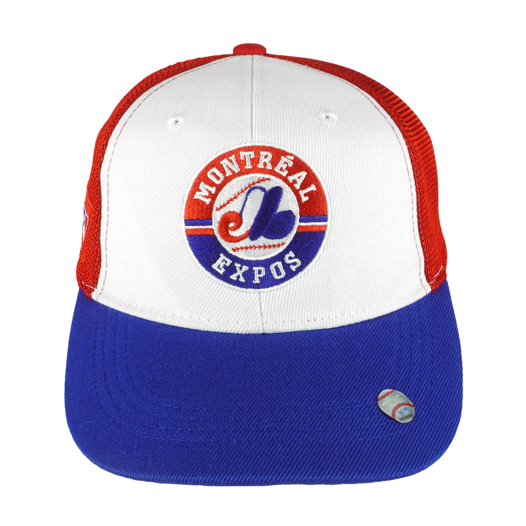 MLB (Cooperstown) - Montreal Expos Snapback Trucker Hat 1990s OSFA Vintage Retro baseball