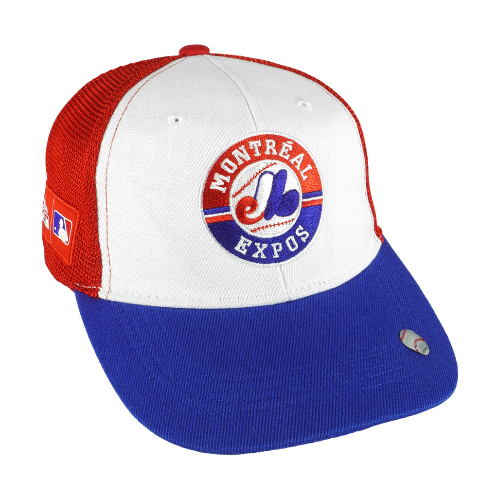 MLB (Cooperstown) - Montreal Expos Snapback Trucker Hat 1990s OSFA Vintage Retro baseball