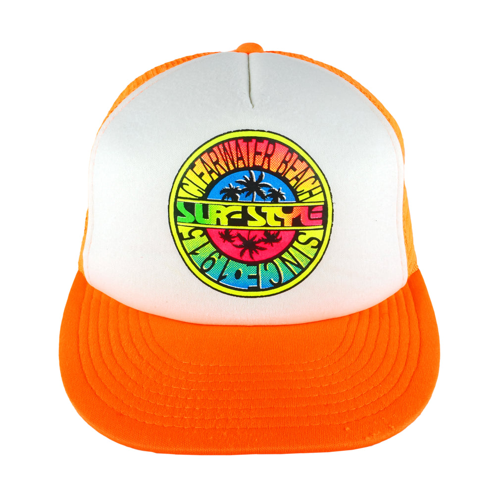 Vintage (Cobra) - Surf Style Clearwater Beach Snapback Trucker Hat 1990s OSFA Vintage Retro