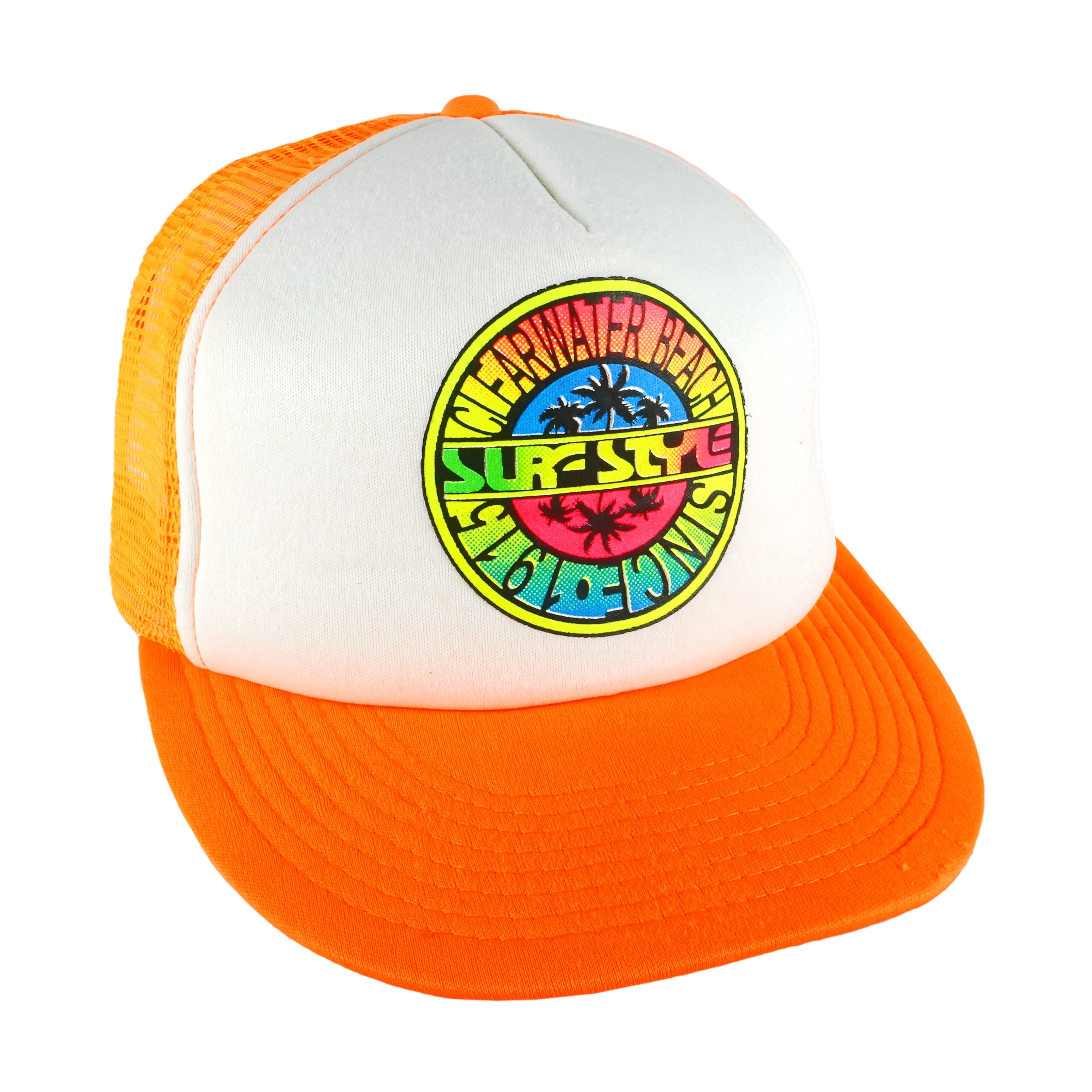 Vintage (Cobra) - Surf Style Clearwater Beach Snapback Trucker Hat 1990s OSFA Vintage Retro