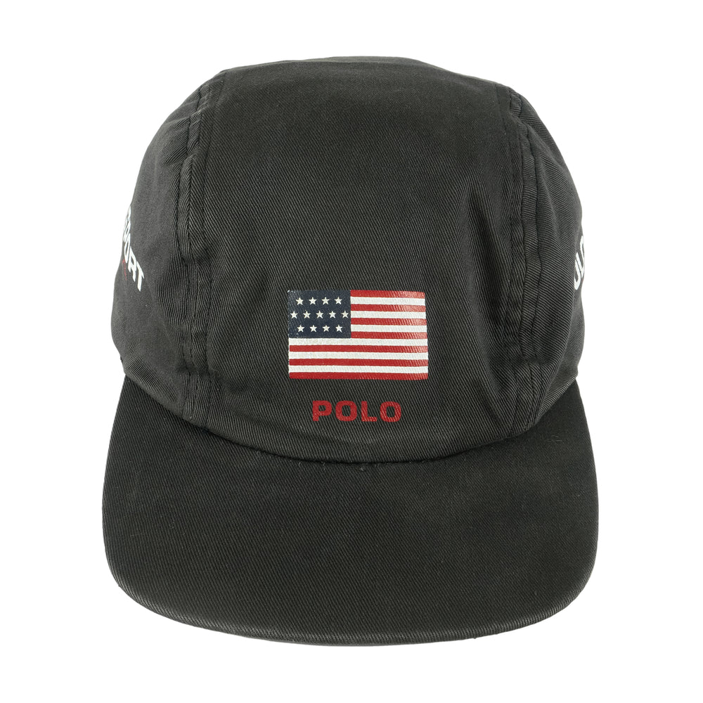 Ralph Lauren (Polo) - USA Sport Fitted Hat 1990s OSFA Vintage Retro