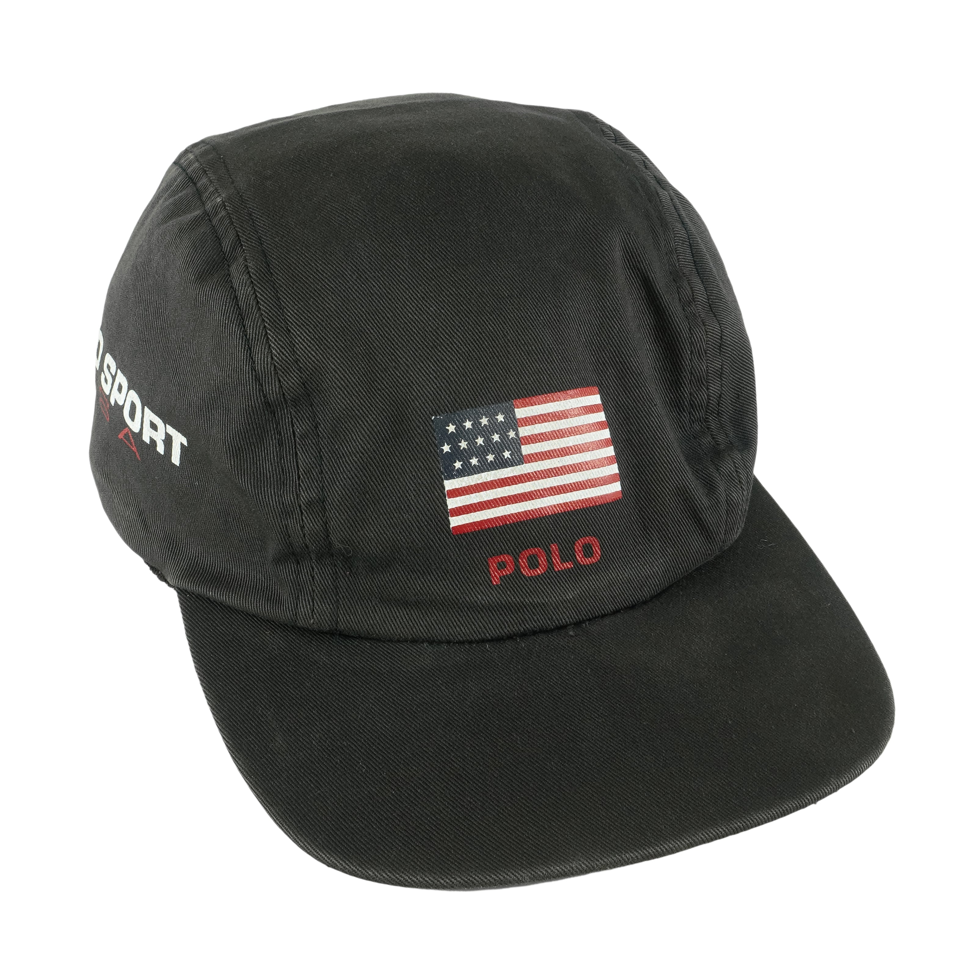 Ralph Lauren (Polo) - USA Sport Fitted Hat 1990s OSFA Vintage Retro