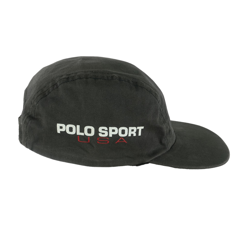 Ralph Lauren (Polo) - USA Sport Fitted Hat 1990s OSFA Vintage Retro