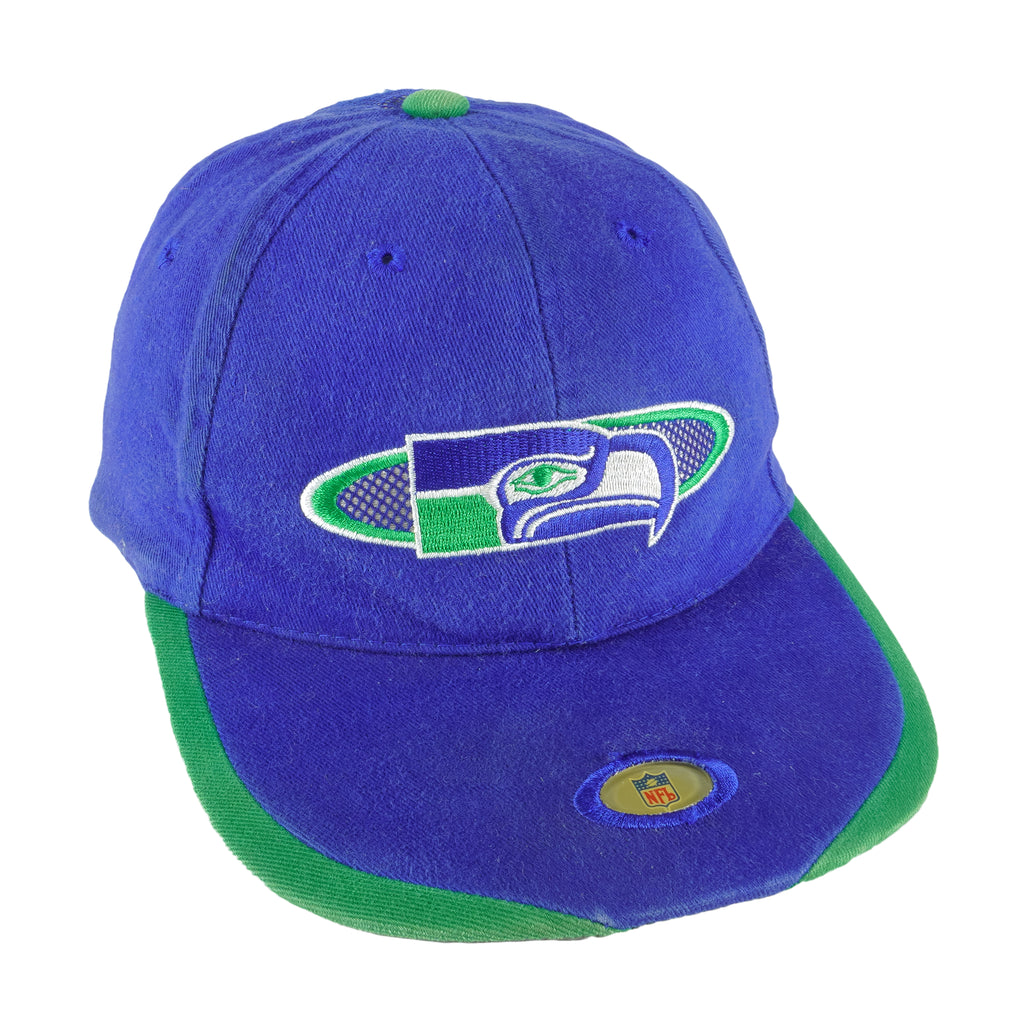 NFL (Sports Specialties) - Seattle Seahawks Embroidered Hat 1990s OSFA Vintage Retro Football