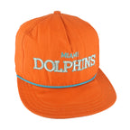 NFL - Miami Dolphins Embroidered Snapback Hat 1990s OSFA Vintage Retro Football