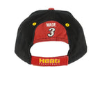 NBA - Miami Heat Basketball Wade 3 Strapback Hat 1990s OSFA Vintage Retro Basketball