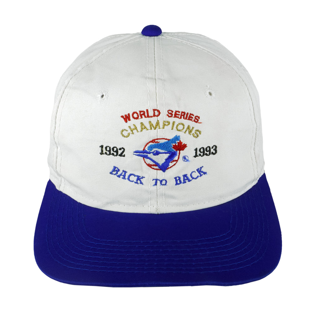 MLB (The Game) - Toronto Blue Jays Back To Back Champions Snapback Hat 1993 OSFA Vintage Retro Baseball