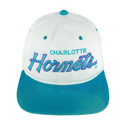 NBA (Sports Specialties) - Charlotte Hornets Snapback Hat 1990s OSFA Vintage Retro Basketball