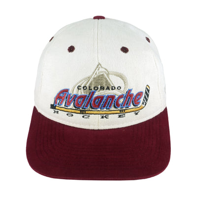 NHL (#1 Apparel) - Colorado Avalanche Snapback Hat 1990s OSFA