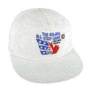 NHL - The 40th All-Star Game Edmonton Corduroy Snapback Hat 1989 OSFA Vintage Retro