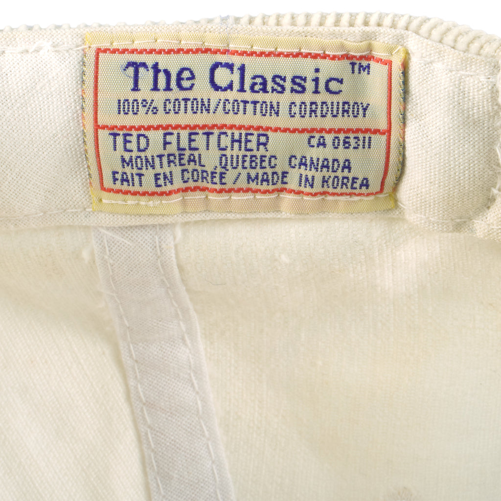 NHL (The Classic) - Montreal Canadiens Corduroy Snapback Hat 1990s OSFA Vintage Retro Hockey