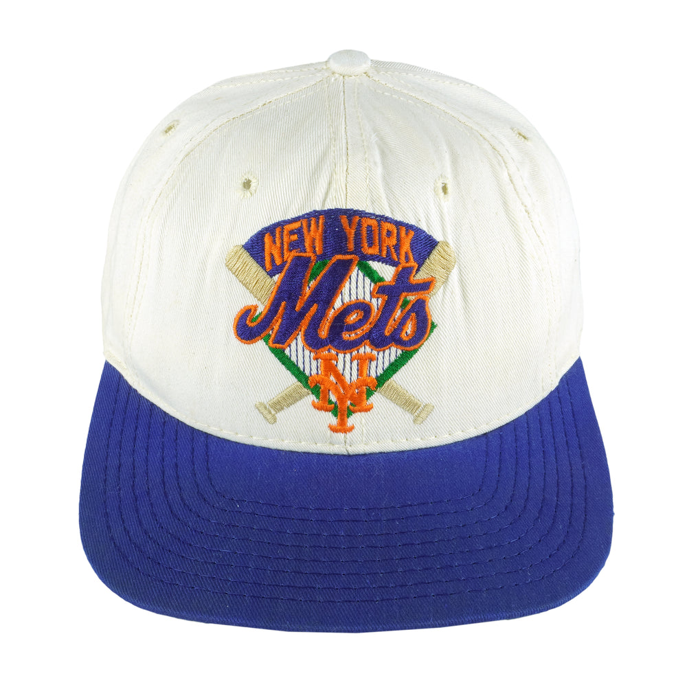 MLB (The Game) - New York Mets Embroidered Snapback Hat 1990s OSFA Vintage Retro