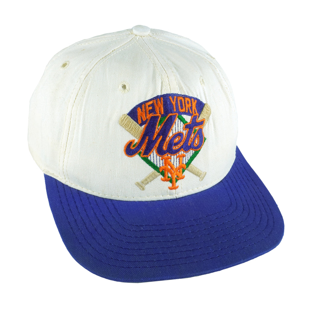 MLB (The Game) - New York Mets Embroidered Snapback Hat 1990s OSFA Vintage Retro
