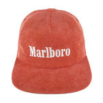 Vintage (Habitat) - Red Marlboro Corduroy Snapback Hat 1990s OSFA Vintage Retro