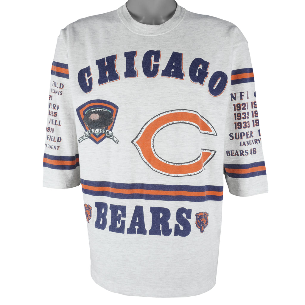 NFL (Long Gone) - Chicago Bears World Champions Football Jersey 1990 X-Large Vintage Retro Football