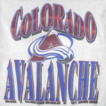NHL (True-Fan) - Colorado Avalanche Big Logo Crew Neck Sweatshirt 1990s Large Vintage Retro Hockey